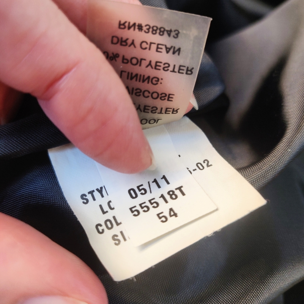 Tahari Courtney Military Wool Blend Peacoat - Picture 7 of 11